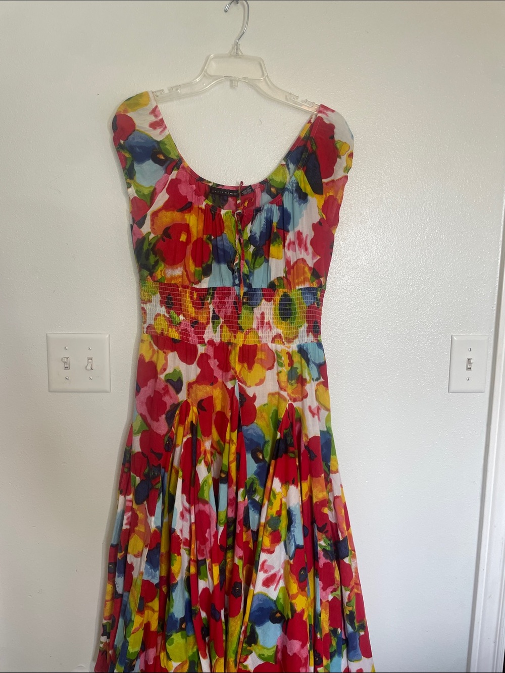 Grace Elements Vibrant Floral Scoop-Neck Maxi Dress